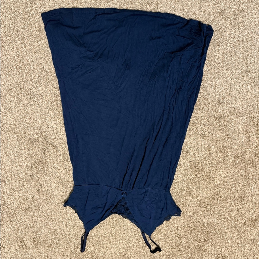 Elegant Navy Blue Nightgown